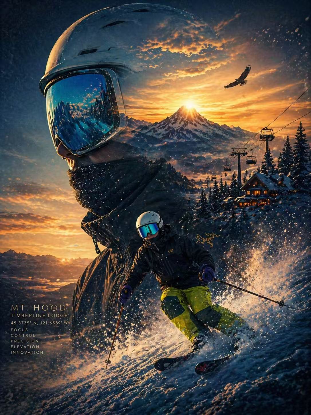 Skiing at Mt. Hood